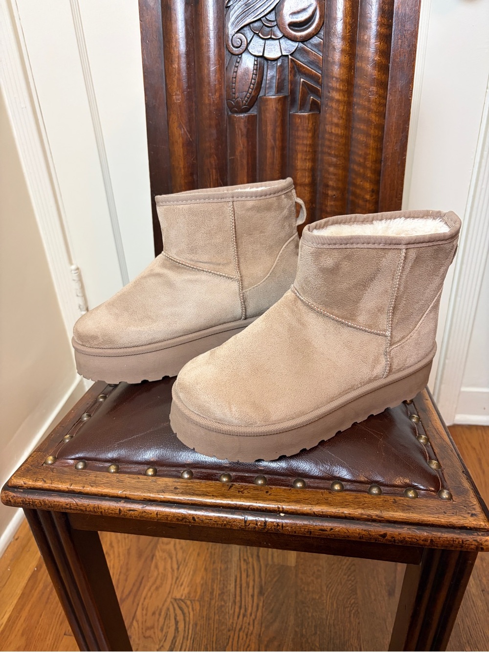 Tan Faux UGG boots